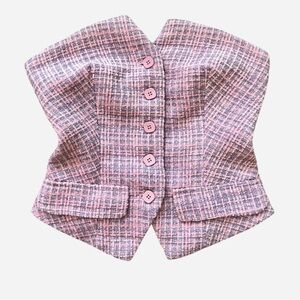 Pink Plaid Crop Top